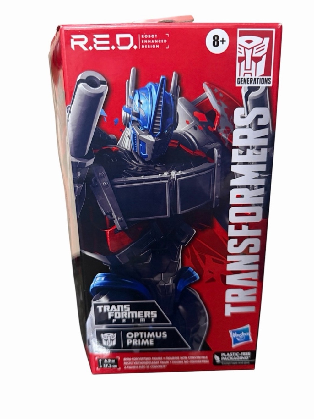 Transformers R.E.D. Optimus Prime Figure Hasbro New In Box Prime Series